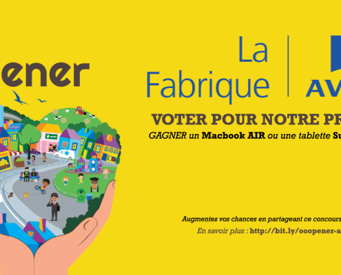 Votez pour notre projet au Concours La Fabrique Aviva