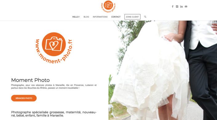 Moment Photo - Website by Agence OOOP