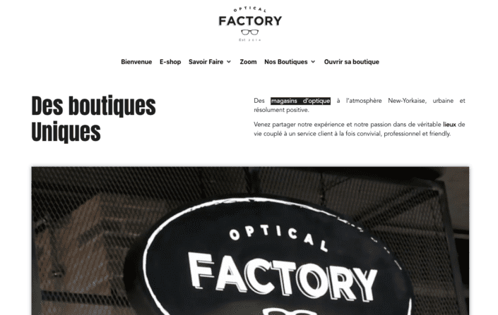 Optical Factory - Les magasin d'optique à l'atmosphère New-Yorkaise